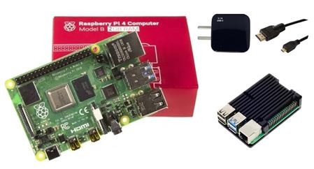 Kit Raspberry Pi 4 B 2gb Original + Fuente 3A + Gabinete de Aluminio + HDMI
